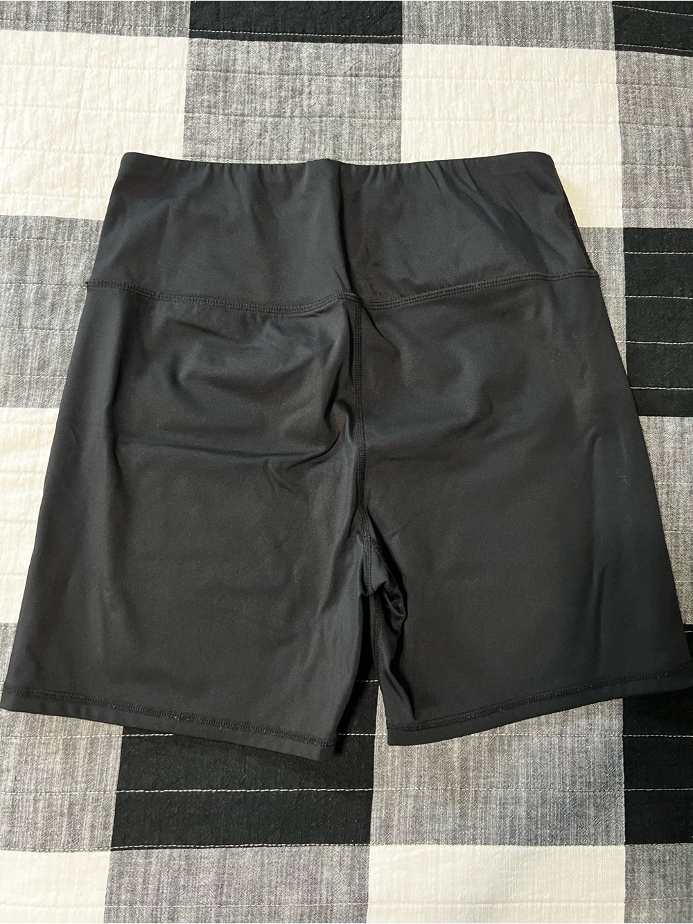 Black Women's High-Waist Active Shorts
